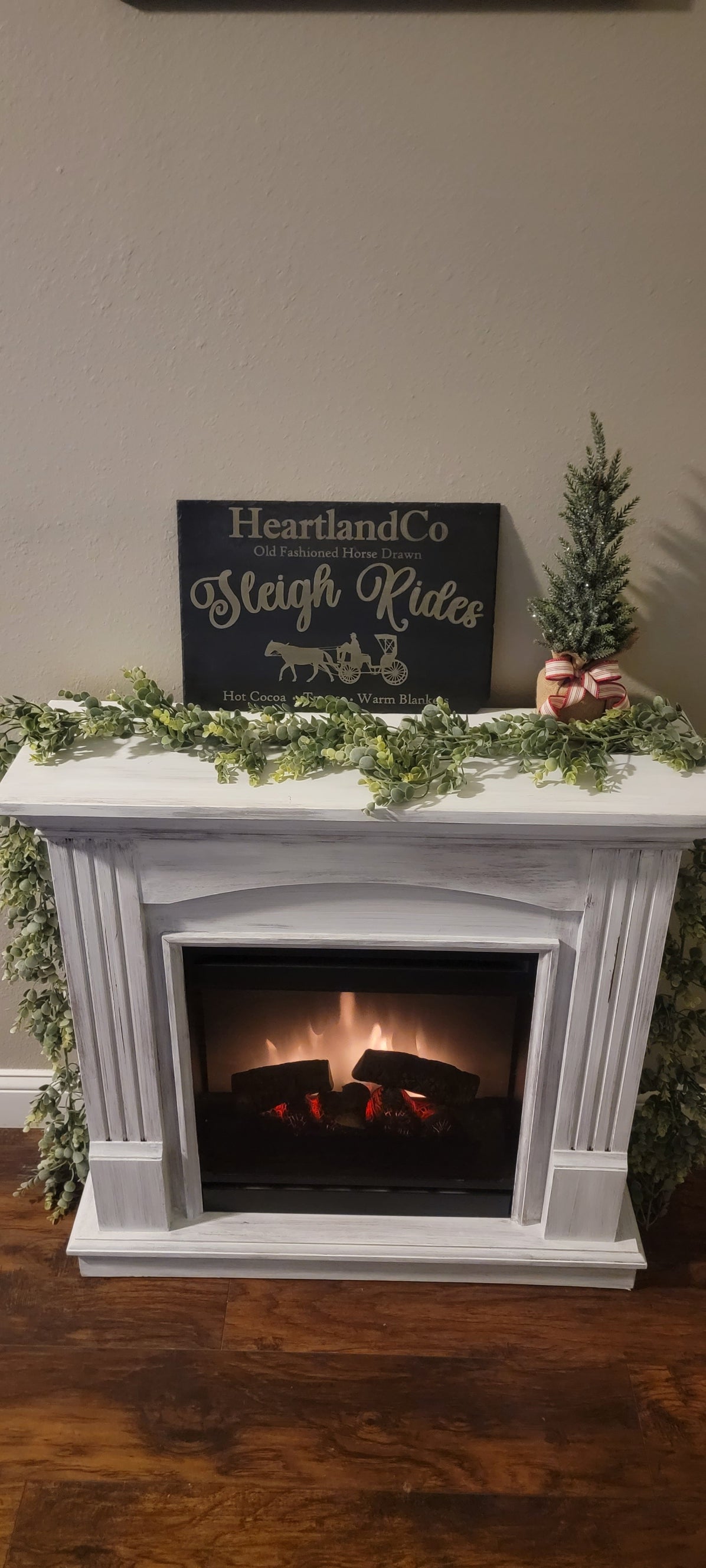 Sleigh Rides Slate Sign