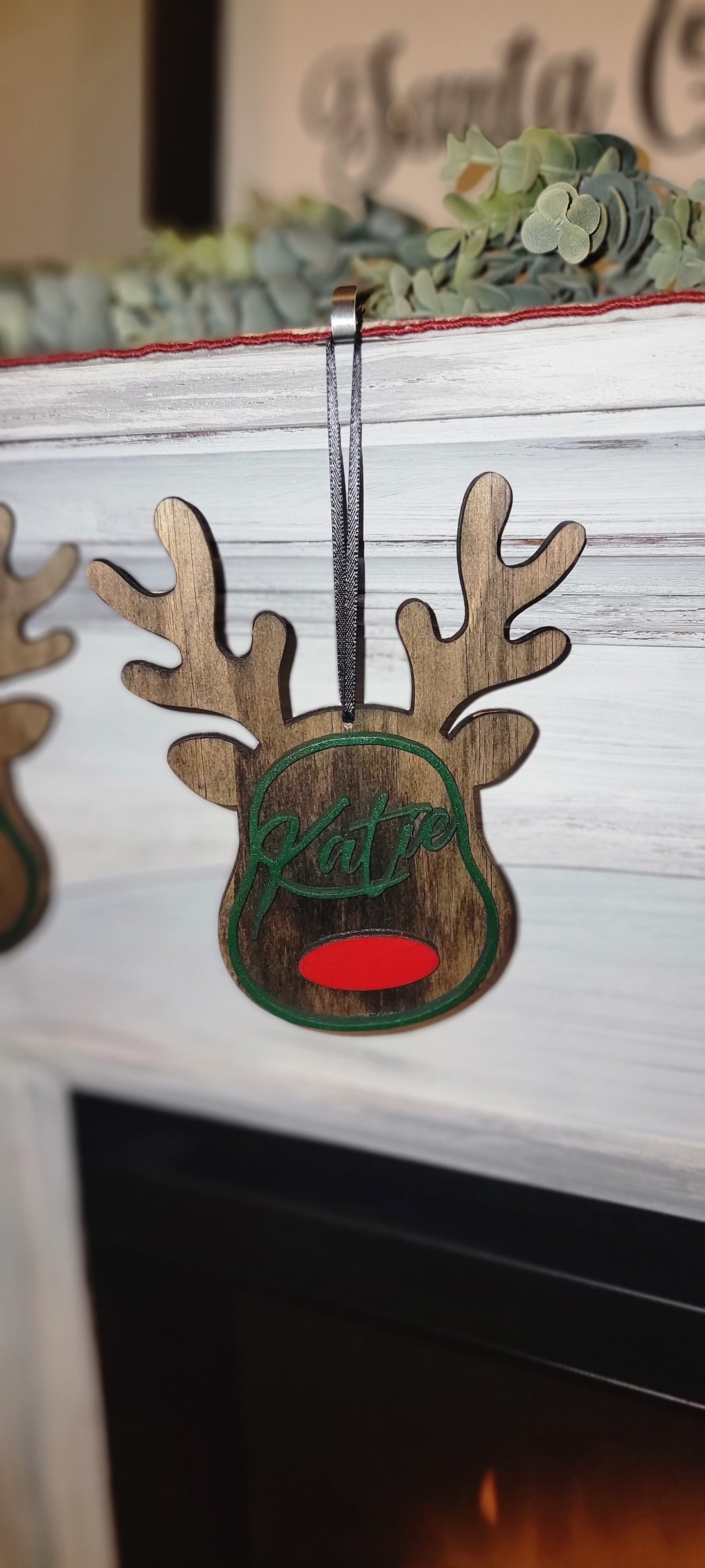 Personalized Reindeer Ornament