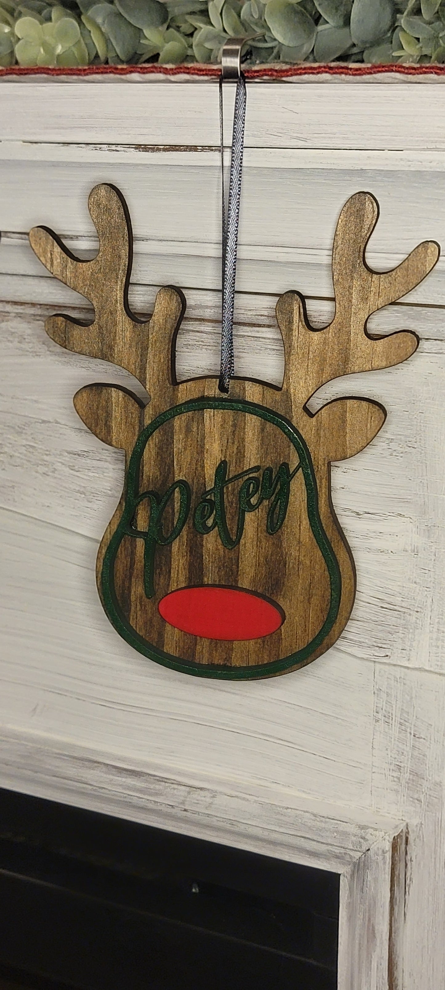 Personalized Reindeer Ornament